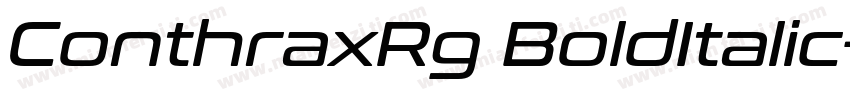 ConthraxRg BoldItalic字体转换